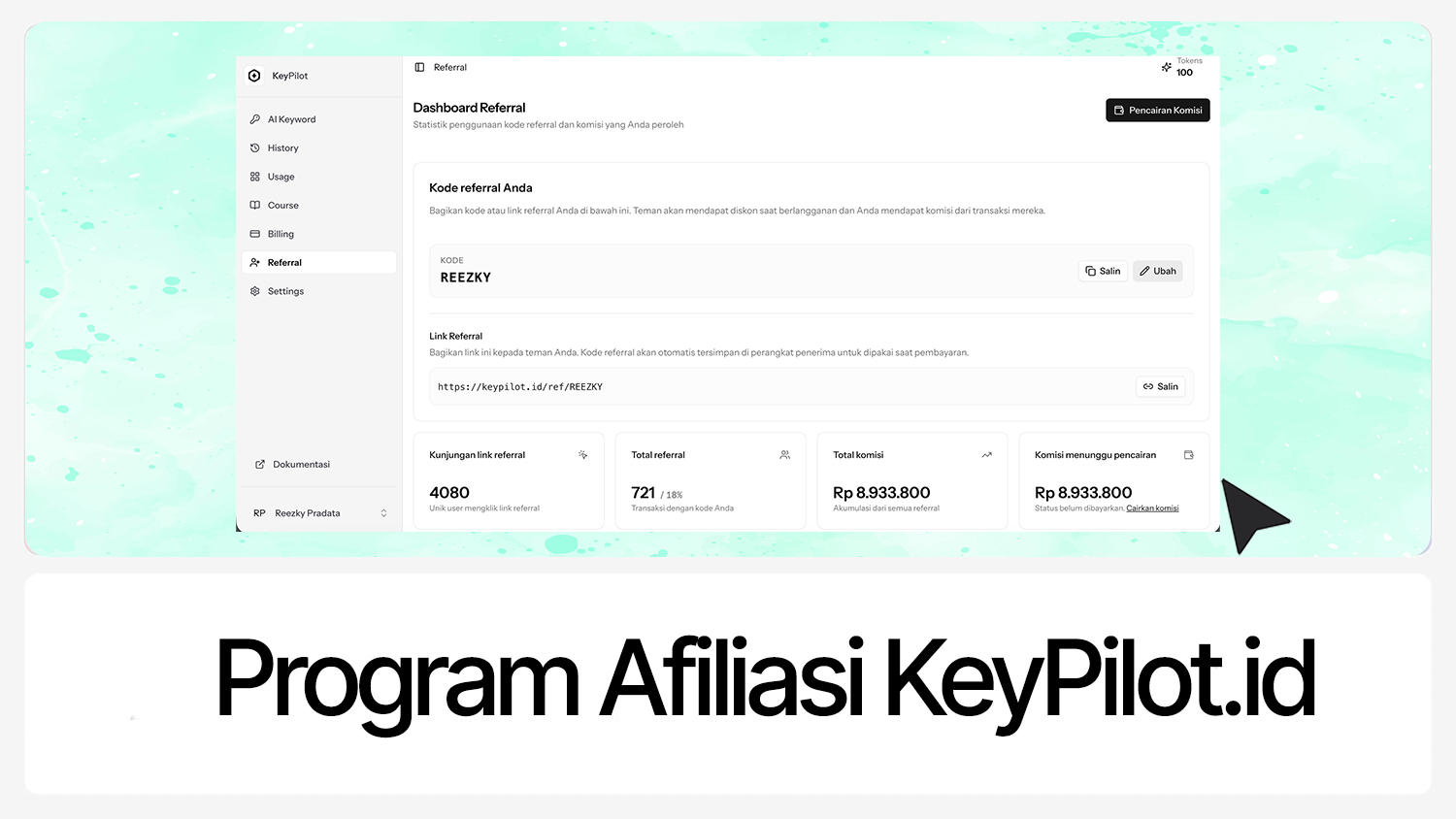 Program Afiliasi KeyPilot.id: Cara Dapat Passive Income dari Konten Microstock Kamu